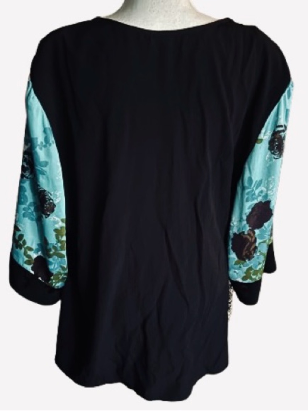 Fairy Vintage SPENCER ALEXIS Kimono 2X 1X Plus Floral Sheer Boho Jacket Cardigan - Picture 14 of 16